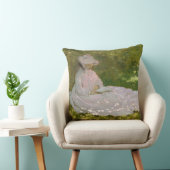 Springtime, Impressionist Portrait, Claude Monet クッション (椅子)