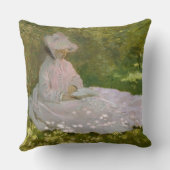 Springtime, Impressionist Portrait, Claude Monet クッション (裏面)