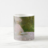 Springtime, Impressionist Portrait, Claude Monet コーヒーマグカップ (中央)