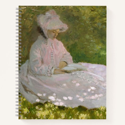 Springtime, Impressionist Portrait, Claude Monet ノートブック (正面)