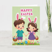 Springtime Kids Celebration Card カード (正面)