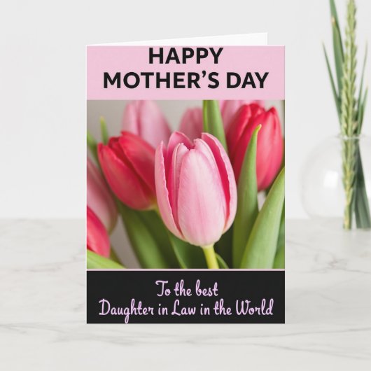 Springtime Mothers Day Bloom Card カード (正面)