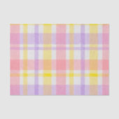 Springtime Pink Lavender Plaid  薄葉紙 (正面)