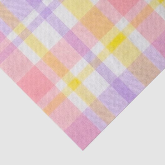 Springtime Pink Lavender Plaid  薄葉紙 (詳細)