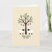 Springtime Sheep Tree Art Card カード (正面)