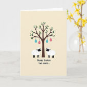 Springtime Sheep Tree Art Card カード (黄色い花)