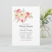 Springtime Water Colorフローラバーチャルシャワー 招待状 (スタンド正面)