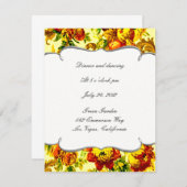 Springtime Wedding Reception Card 招待状 (正面/裏面)