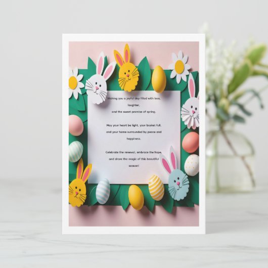Springtime Wishes and Easter Joy シーズンカード (スタンド正面)
