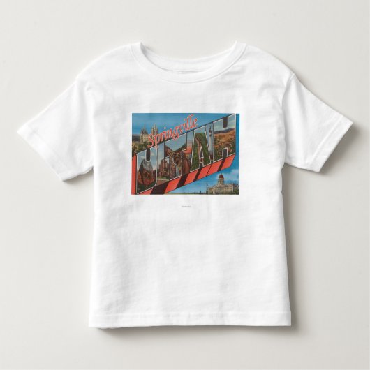 Springville、ユタ-大きい手紙場面 トドラーTシャツ (正面)