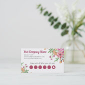 Springyエレガントフローラ顧客ロイヤリティカード ロイヤリティカード (スタンド正面)