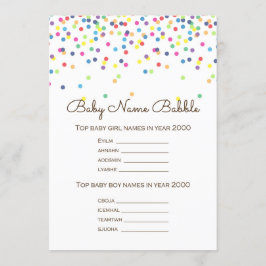 Sprinkle Baby Showerゲーム(5 x 7のサイズに対応) 招待状