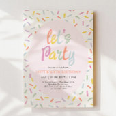 Sprinkle Confetti Birthday Invitation 招待状