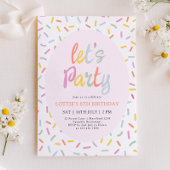 Sprinkle Confetti Birthday Invitation 招待状