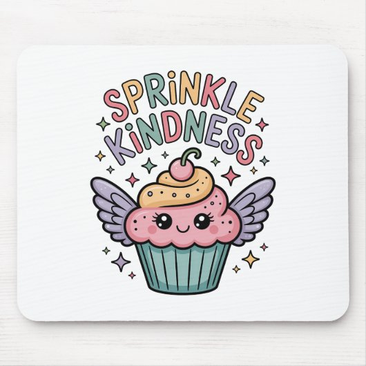 Sprinkle Kindness | カップケーキ マウスパッド (正面)