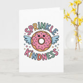 Sprinkle Kindness | ドーナツ カード (黄色い花)