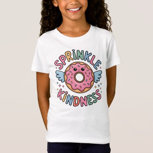 Sprinkle Kindness | ドーナツ キッズ Tシャツ (正面)
