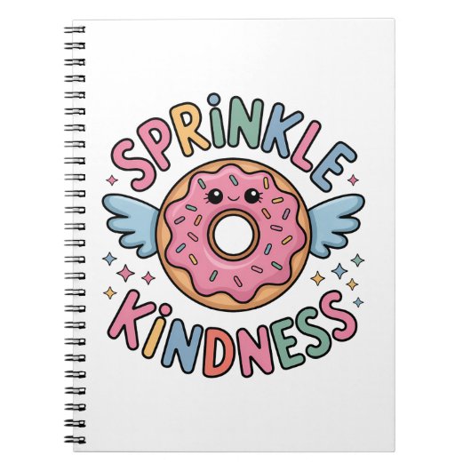 Sprinkle Kindness | ドーナツ ノートブック (正面)