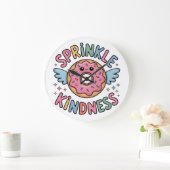 Sprinkle Kindness | ドーナツ ラージ壁時計 (ホーム)