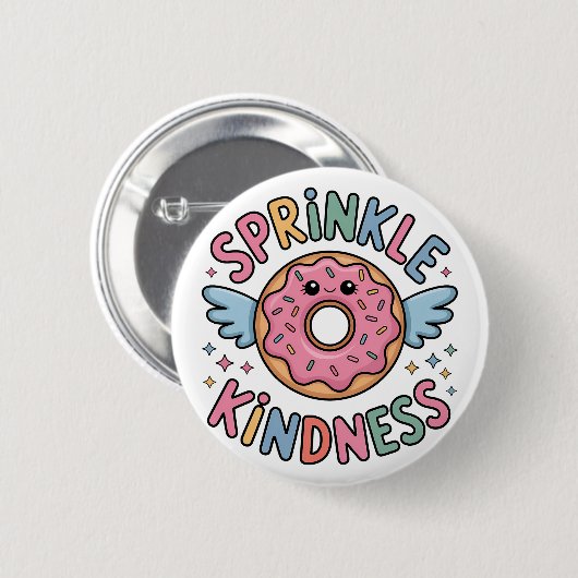 Sprinkle Kindness | ドーナツ 缶バッジ (正面&裏面)