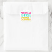 Sprinkle Kindness: 励ましの言葉 ラウンドシール (バッグ)