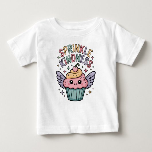 Sprinkle Kindness | Cupcake ベビーTシャツ (正面)