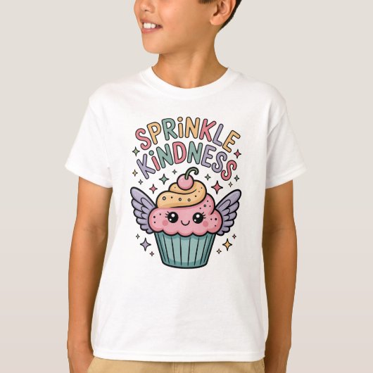Sprinkle Kindness | Cupcake Tシャツ (正面)