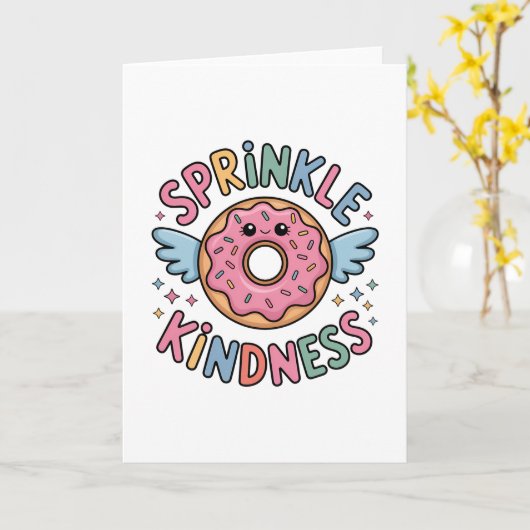 Sprinkle Kindness | Donut カード (黄色い花)