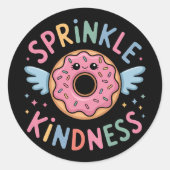 Sprinkle Kindness | Donut ラウンドシール (正面)