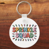 Sprinkle Squad | 赤ちゃんのセカンドベイビーシャワー キーホルダー (正面)