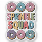 Sprinkle Squad | 赤ちゃんのセカンドベイビーシャワー シール (正面)