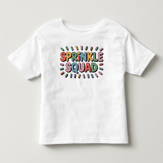 Sprinkle Squad | 赤ちゃんのセカンドベイビーシャワー トドラーTシャツ (正面)