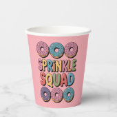 Sprinkle Squad | 赤ちゃんのセカンドベイビーシャワー 紙コップ (正面)