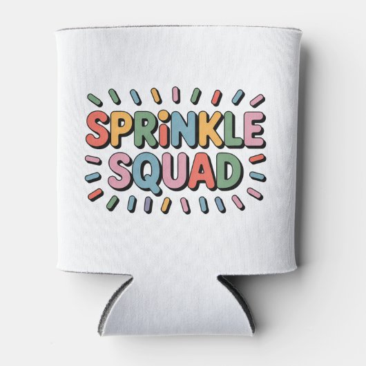 Sprinkle Squad | 赤ちゃんのセカンドベイビーシャワー 缶クーラー (正面)