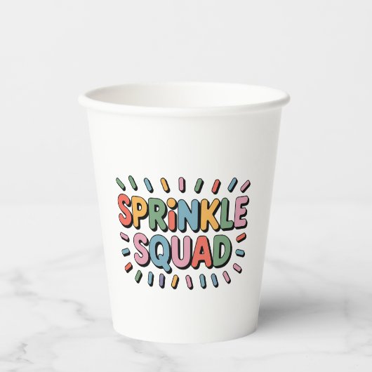 Sprinkle Squad | 赤ちゃんのセレブレーション 紙コップ (正面)