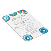 Sprinkled with Love Donut Baby Shower Invitation マグネット (右側)