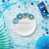 Sprinkled with Love Donut Baby Shower Plates ペーパープレート (パーティー)