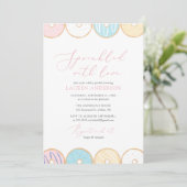 Sprinkled With Love Donut Baby Sprinkle 招待状 (スタンド正面)