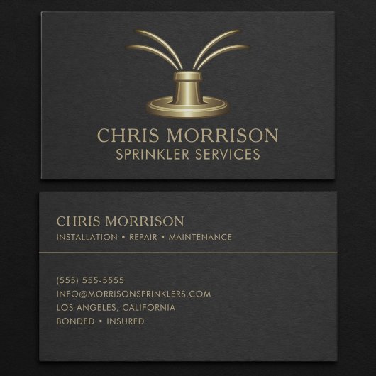Sprinkler Systems Business Card 名刺