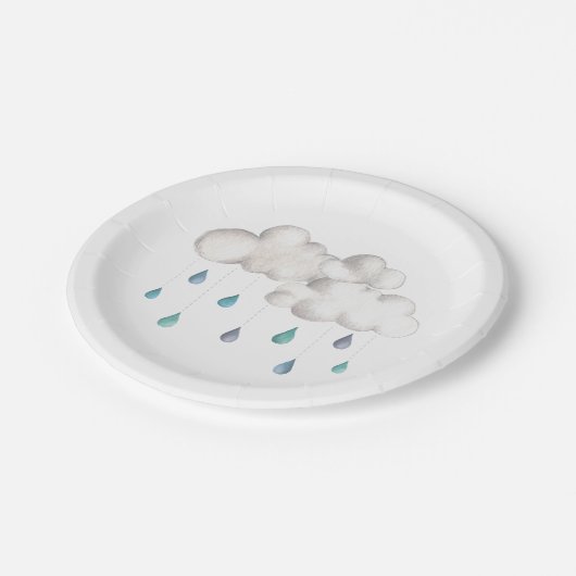 sprinklesのチャンスと曇った ペーパープレート (アングル)