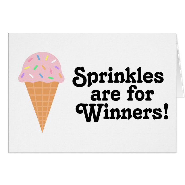 sprinkles勝者、チャンピオンのためです! (正面横)