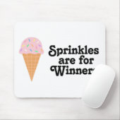 sprinkles勝者、チャンピオンのためです! マウスパッド (マウス)