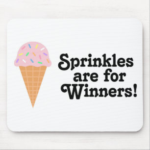 sprinkles勝者、チャンピオンのためです! マウスパッド