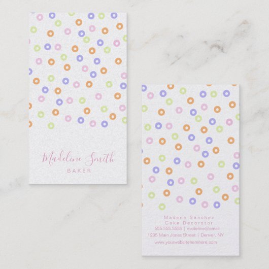 Sprinkles Bakery Donuts 名刺 (正面/裏面)