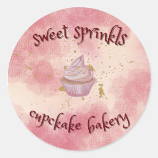 Sprinkles Colorful Bakery Desserts Catering Pastry ラウンドシール