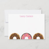 Sprinkles Dounutsノートカパーソナライズされたード サンキューカード (正面)