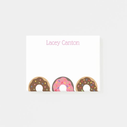 Sprinkles Dounutsパーソナライズされた Post-it Notepad ポストイット (正面)