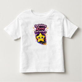 Sprinkling Love Everywhere 3– Cute Toddler Gir トドラーTシャツ
