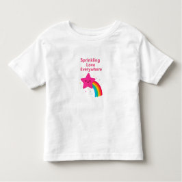 Sprinkling Love Everywhere Star – Cute Toddler Gir トドラーTシャツ