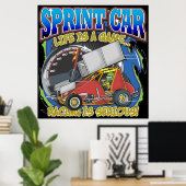 Sprint Car Life ポスター (ホームオフィス)
